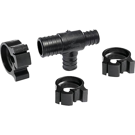 Flair-It 1 PEXLock In. x 3/4 In. x 3/4 In. Plastic Reducing PEX Tee 30777